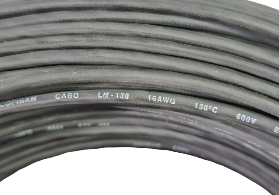 CABO LIDER 130C 16 AWG/ 1,0MM (PRETO)