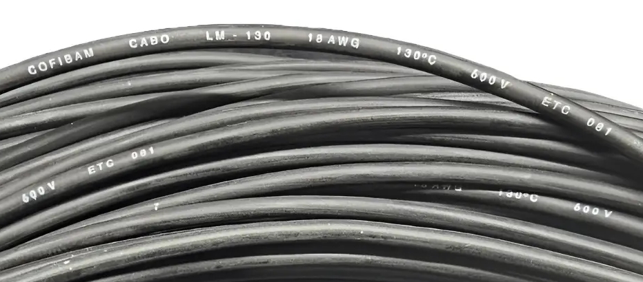 CABO LIDER 130C 18 AWG/ 0,75MM (PRETO)